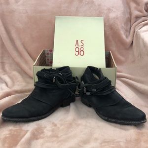 A.S. 98 Begonia Leather Bootie